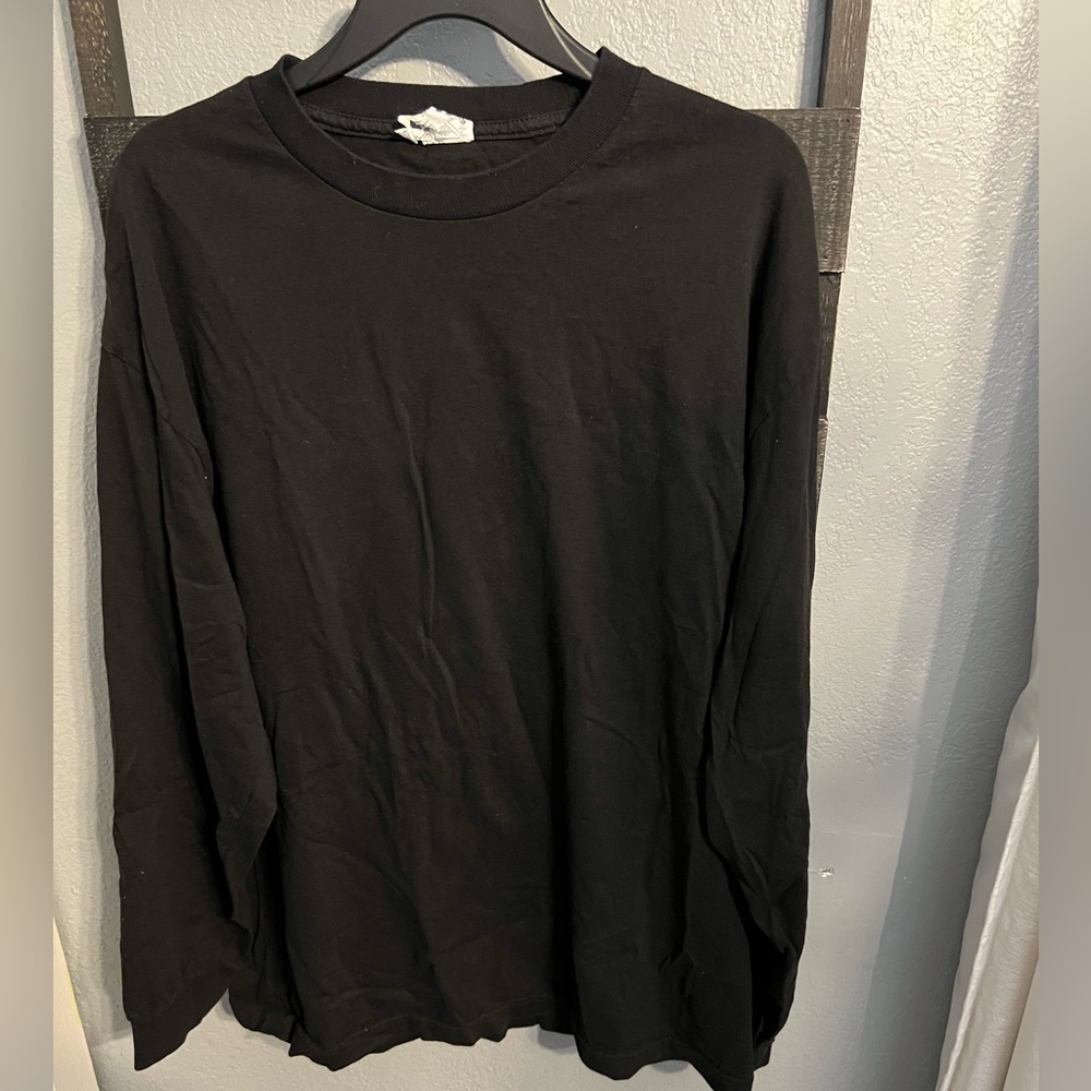AlStyle Mens Black Long Sleeve Shirt